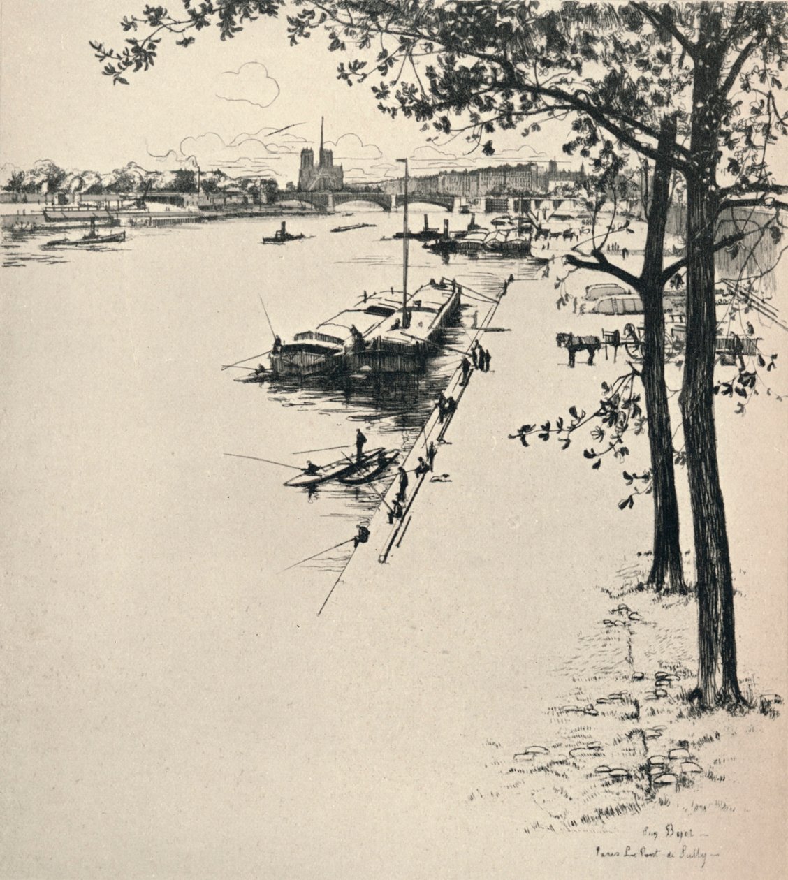 Pont de Sully, 1915 de Eugene Bejot