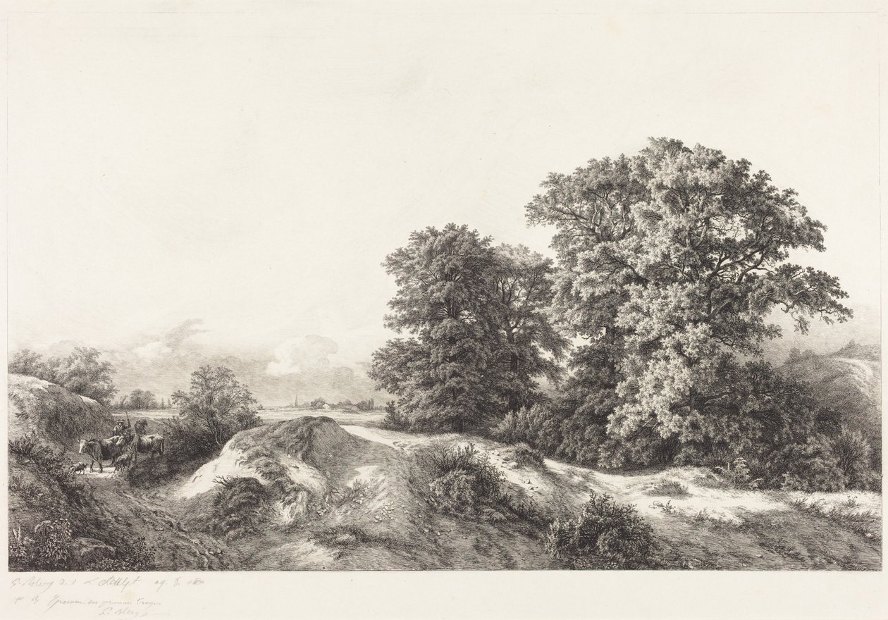 Carvalhos nos Vaux de Cernay de Eugene Bléry