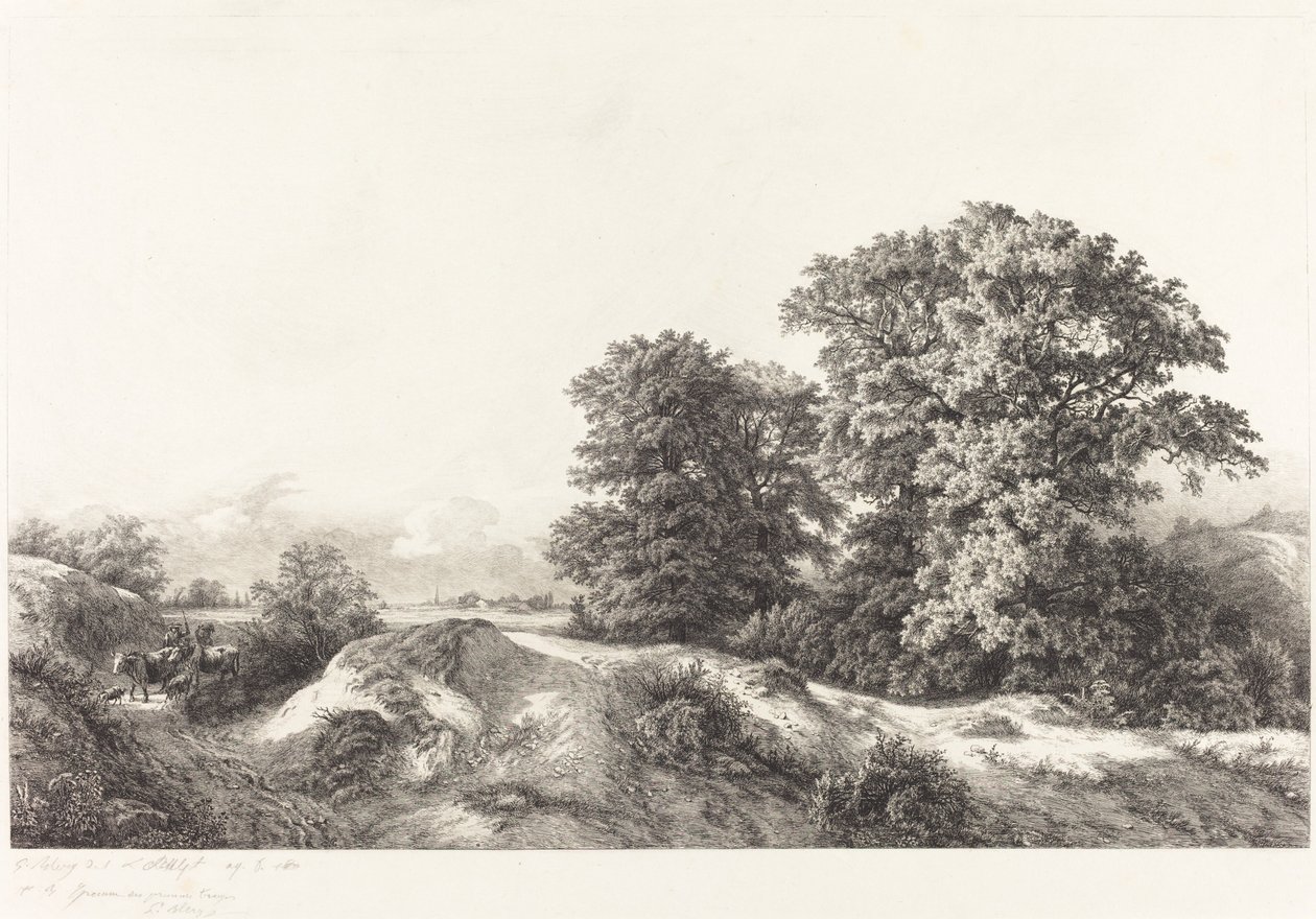 Carvalhos em Vaux de Cernay de Eugene Bléry