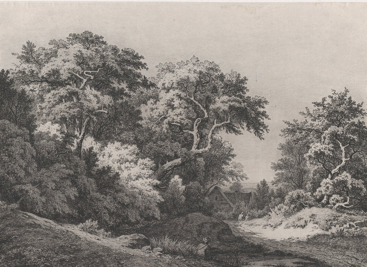 The Edge of the Woods, perto de Rambouillet, 1860. de Eugene Bléry