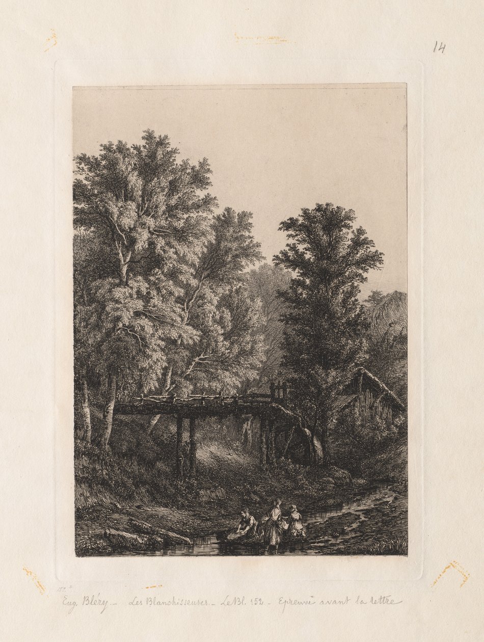 As lavadeiras, 1838. de Eugene Bléry