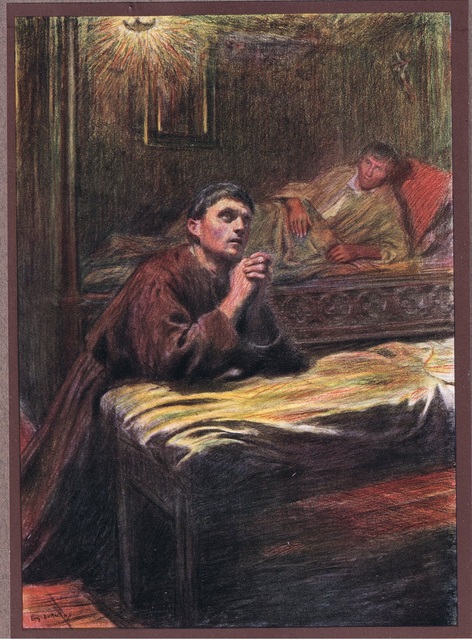 Conversão do Frei Bernard de Quintavalle, 1919 de Eugene Burnand