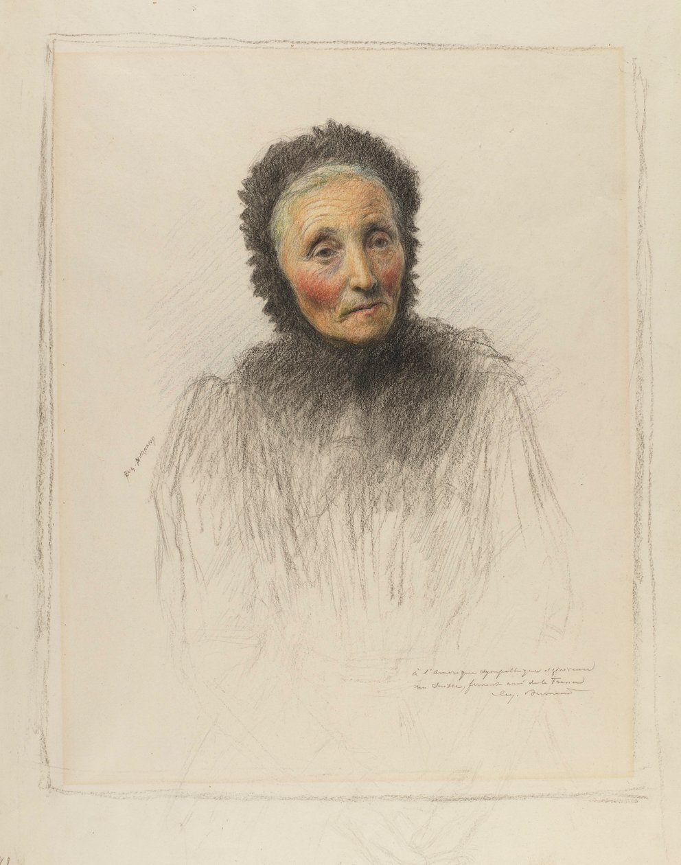 Mulher idosa de Eugene Burnand