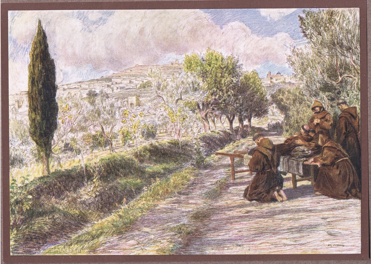 São Francisco abençoa a cidade de Assis, 1919 de Eugene Burnand