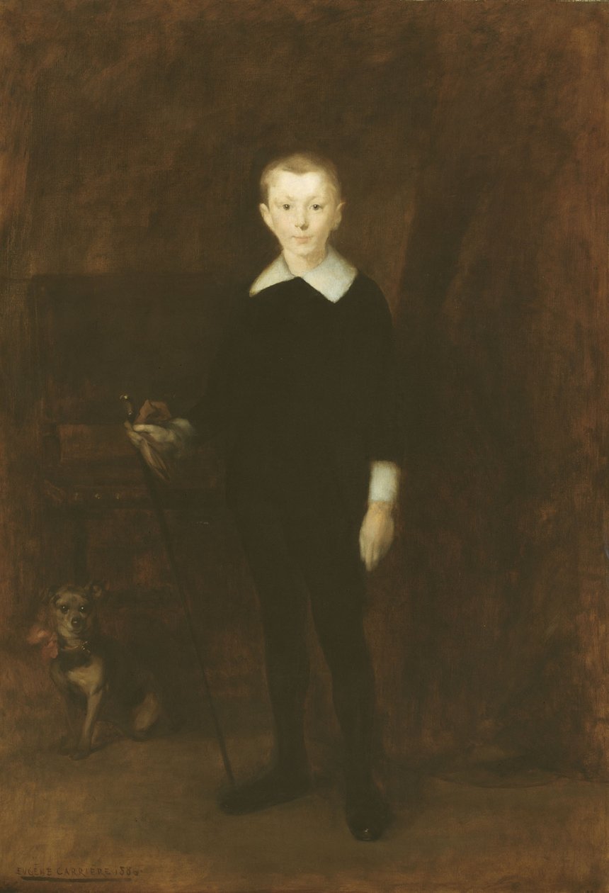 Retrato de um Rapaz de Eugène Carrière