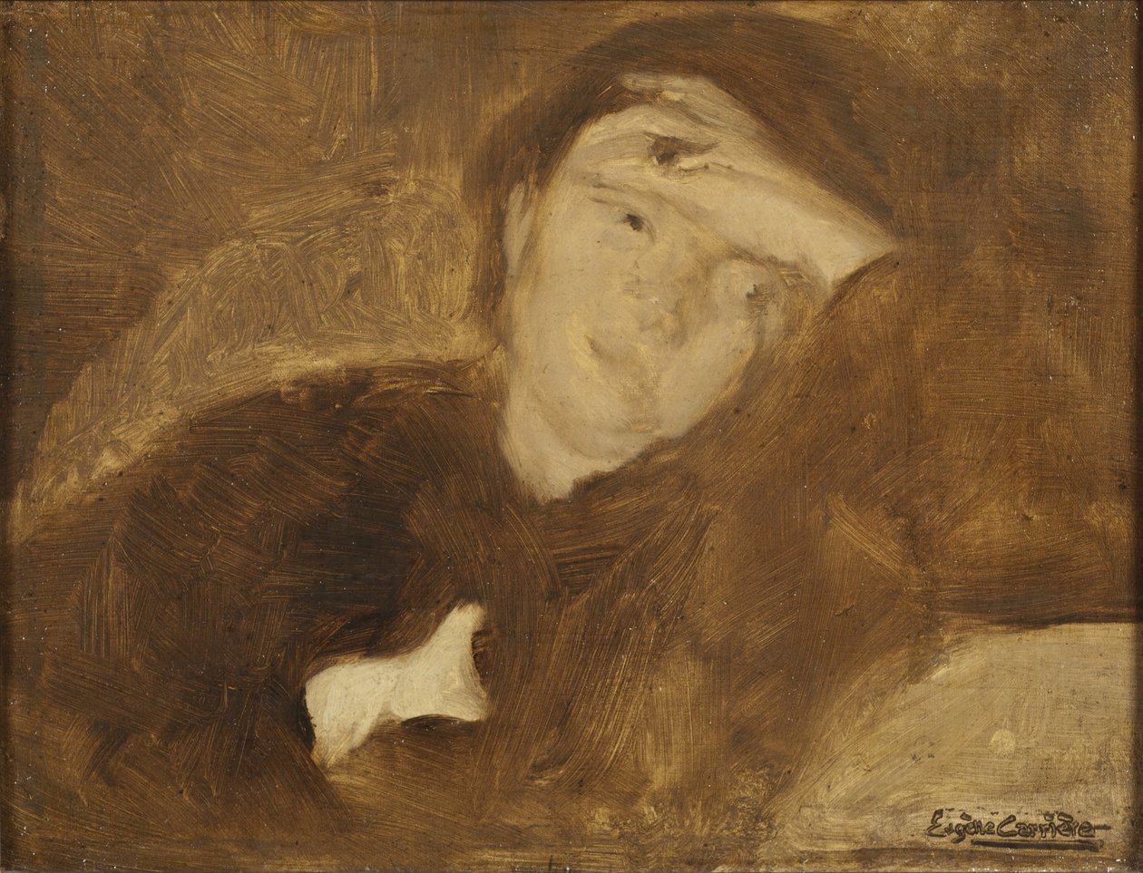Retrato de uma senhora. Estudo de Eugène Carrière