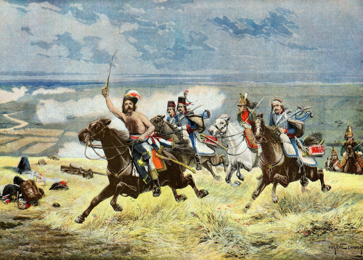 General François Macard cobrando,1895 (Ilustração) de Eugene Chaperon