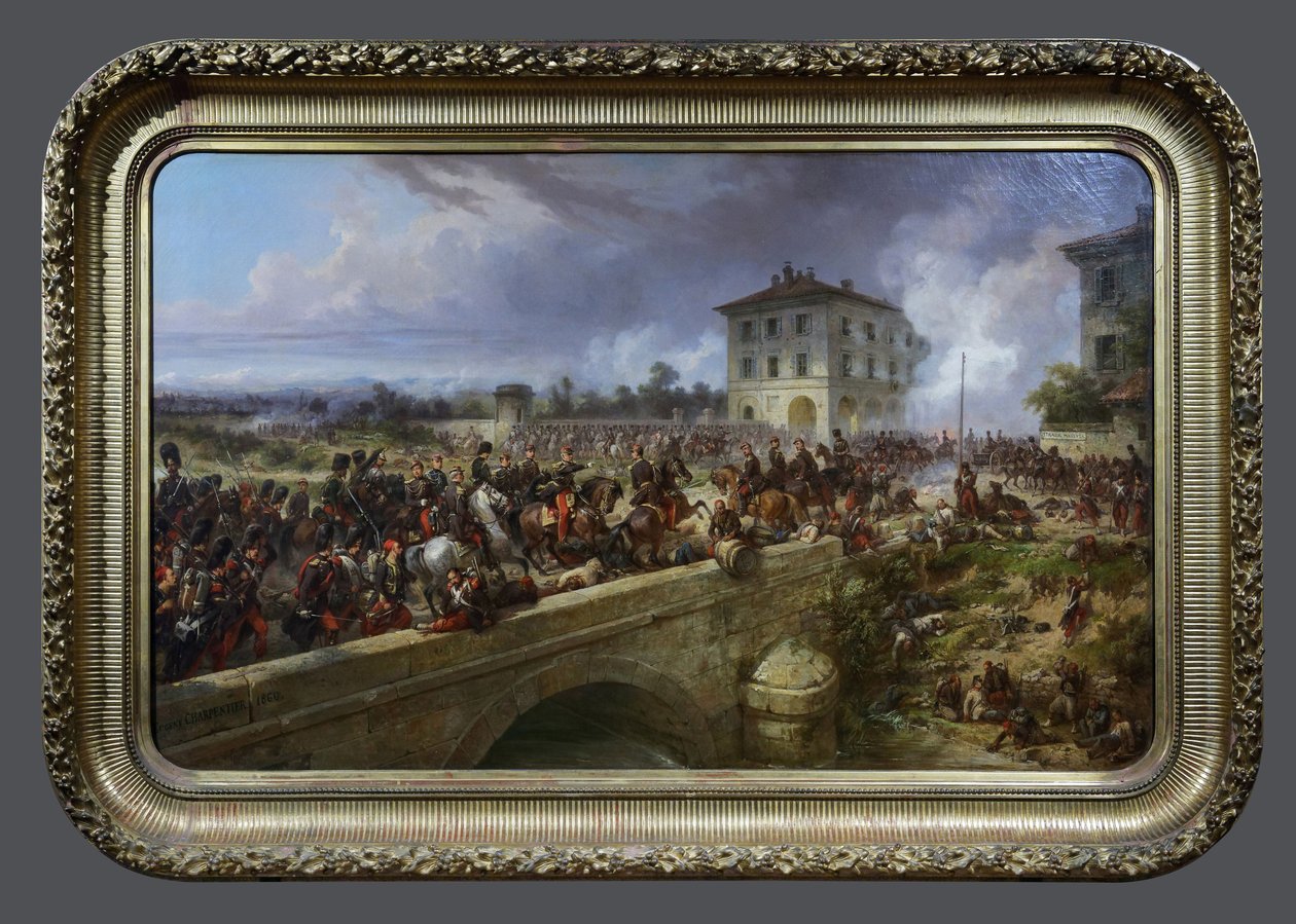 A Guarda Imperial na Pont de Magenta, 4 de Junho de 1859 de Eugene Charpentier