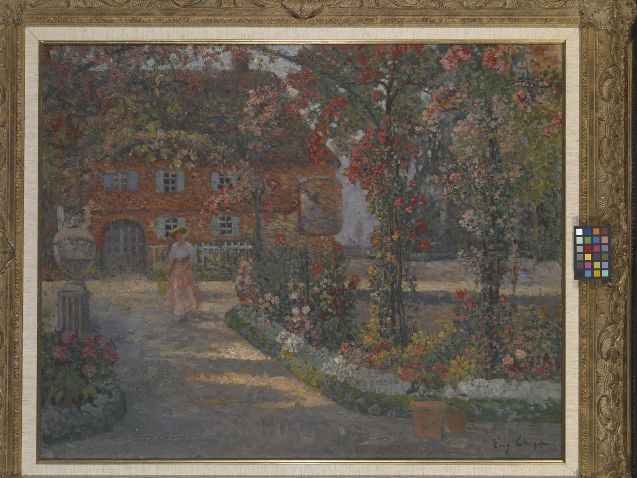 Le Mazet At Juan-Les-Pins (óleo sobre tela) de Eugene Chigot
