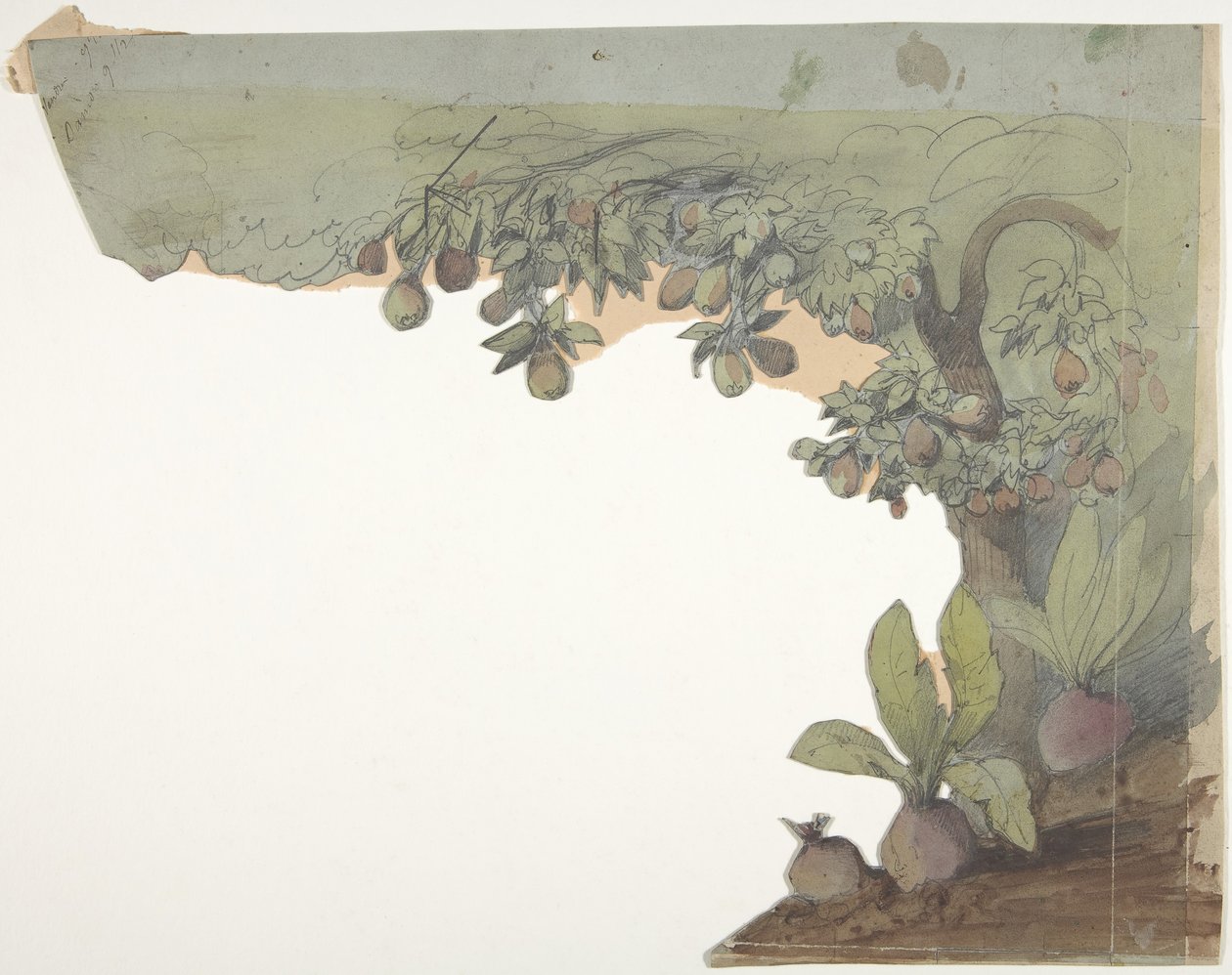 Projeto para um cenário na Ópera, Paris, 1830-90. de Eugene Ciceri