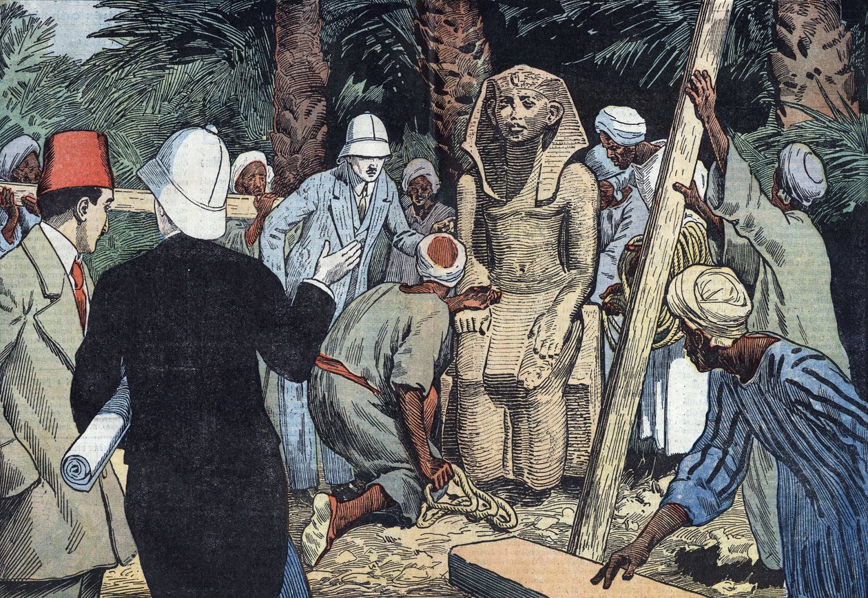 Descoberto na estátua de Sesostris III em 1862 de Eugene Damblans