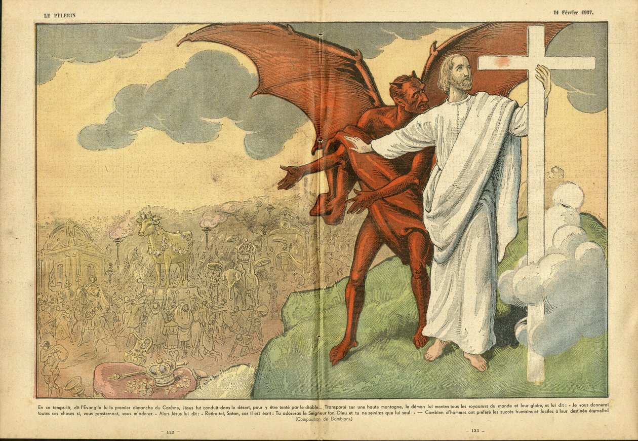 Ilustração de Eugene Damblans (1865-1945) em Le Pelerin de Eugene Damblans