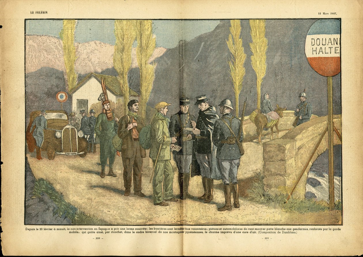 Ilustração de Eugene Damblans (1865-1945) em Le Pelerin de Eugene Damblans