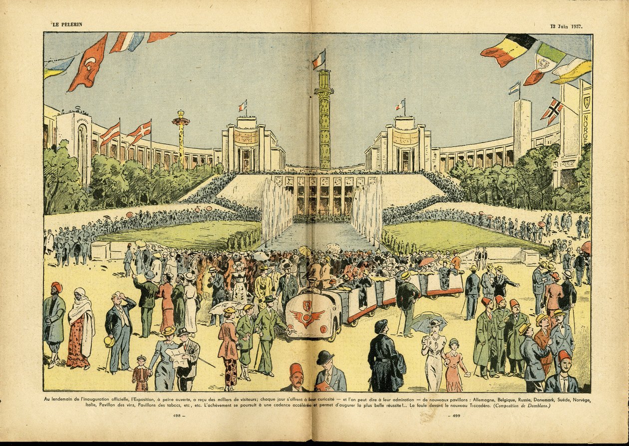 Ilustração de Eugene Damblans (1865-1945) em Le Pelerin de Eugene Damblans