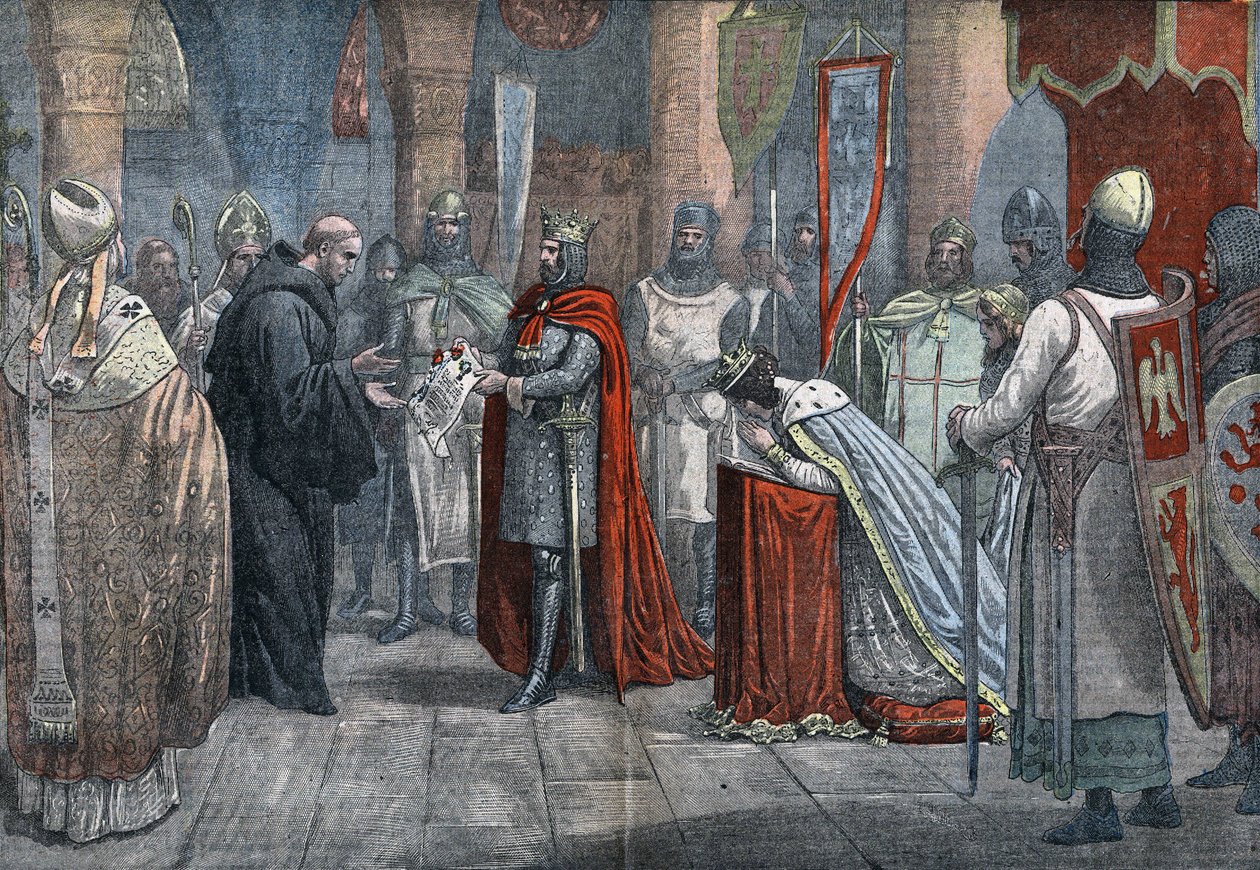 Luís VII o Jovem (1120 - 1180), Rei da França, partindo para a 3ª cruzada com Alienor d