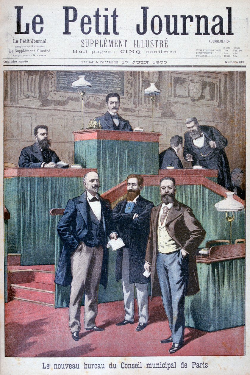 O novo conselho municipal de Paris, 1900 de Eugene Damblans