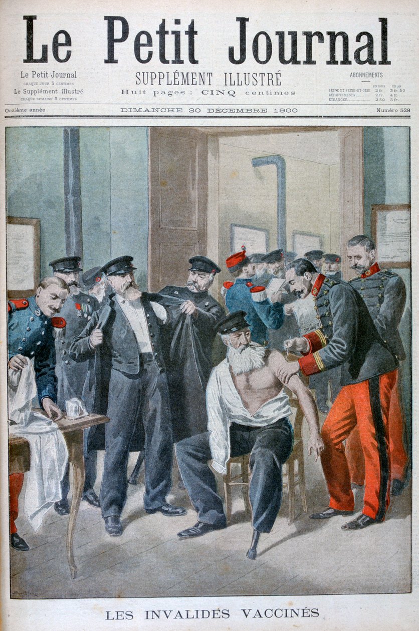 Vacinação dos velhos soldados, Paris, 1900 de Eugene Damblans
