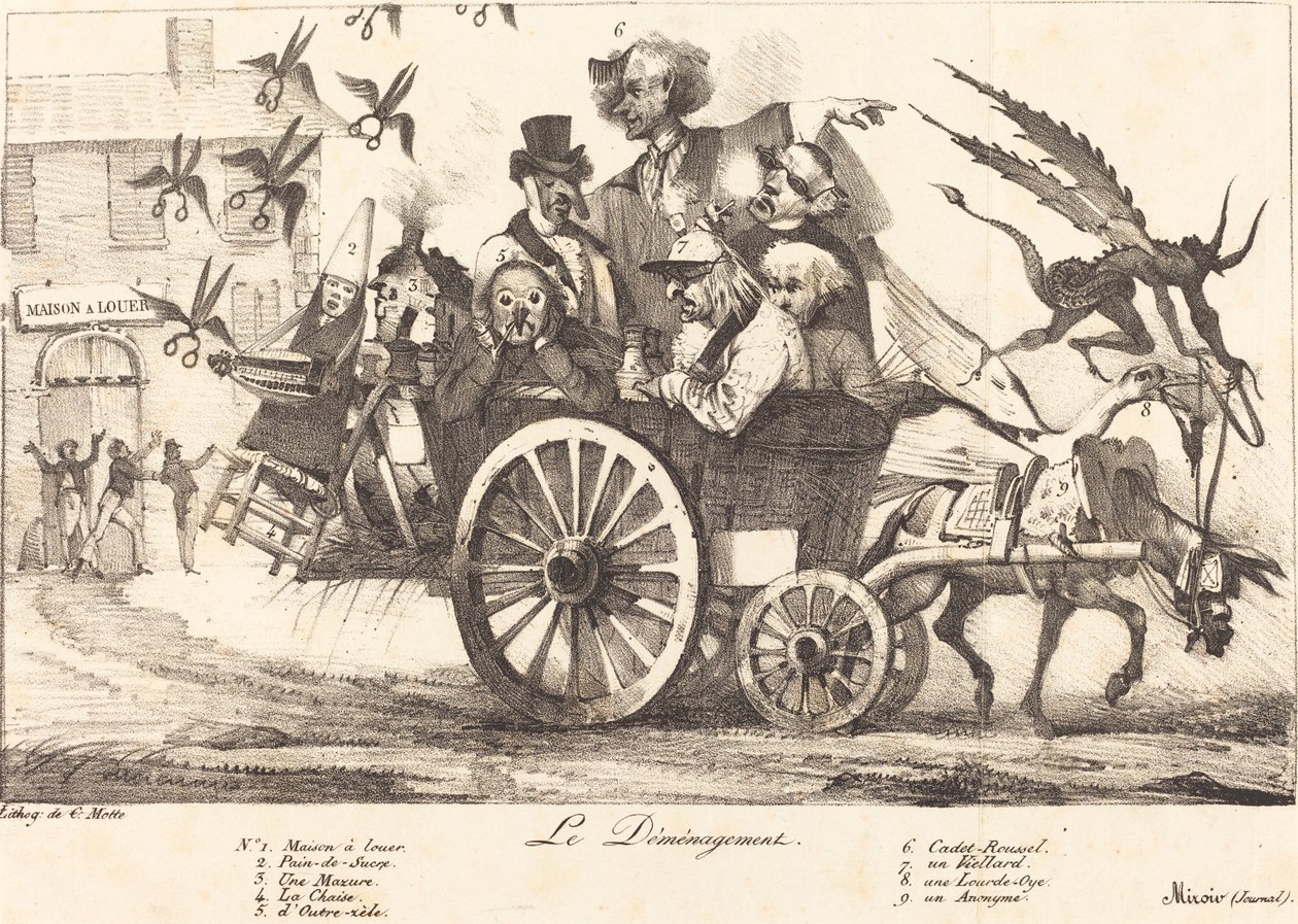 A Remoção da Censura, c. 1821. Criadores: Eugene Delacroix, Charles Etienne Pierre Motte. de Eugene Delacroix, Charles Etienne Pierre Motte