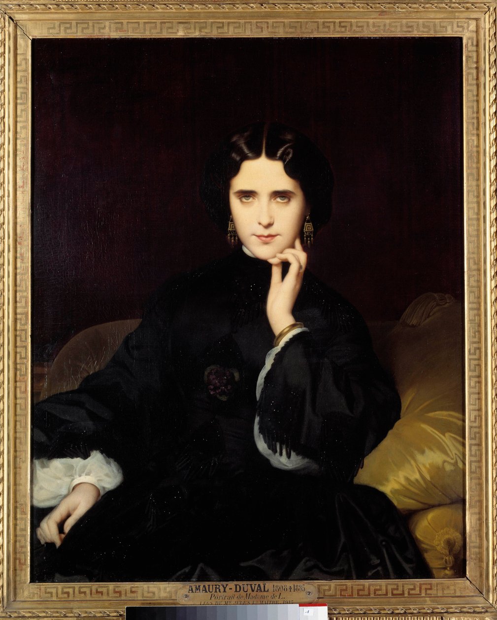 Retrato de Madame de Loynes (1837-1908) Ela realizou um importante salão literário e político. Pintura de Eugene Amaury-Duval (1808-1885) 1862 Sol. 0,82x1m. Paris, Musee d