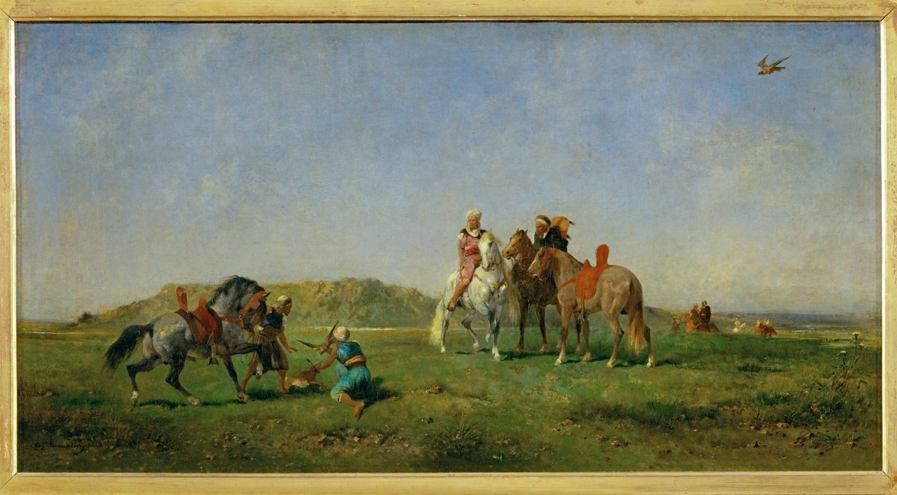 Chasse au faucon en Algerie - Caça com falcões na Argélia ... de Eugène Fromentin