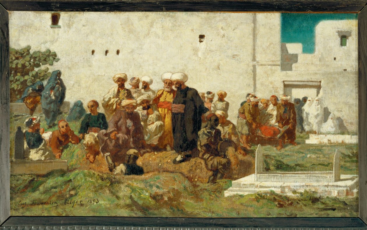 Enterrement maure - um funeral mouro ... de Eugène Fromentin