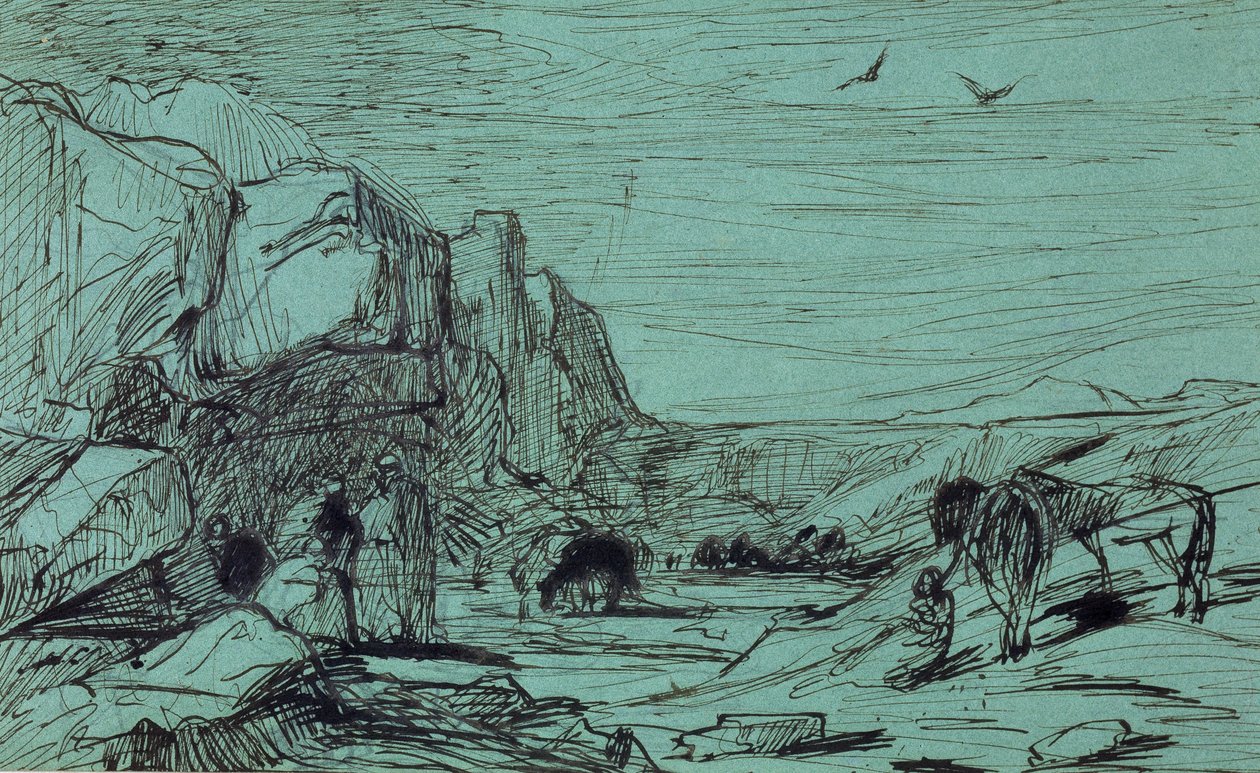 Paragem no deserto de Eugène Fromentin