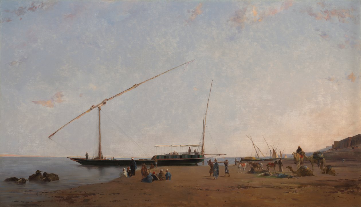 No Nilo, Perto de Philae de Eugène Fromentin