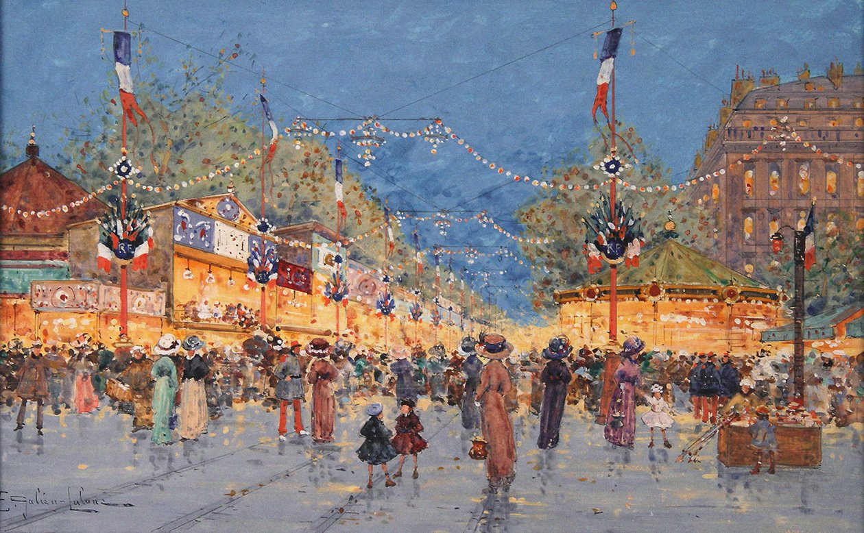 Feira de Pão de Especiarias. Praça da Nação, c. 1930 de Eugene Galien Laloue