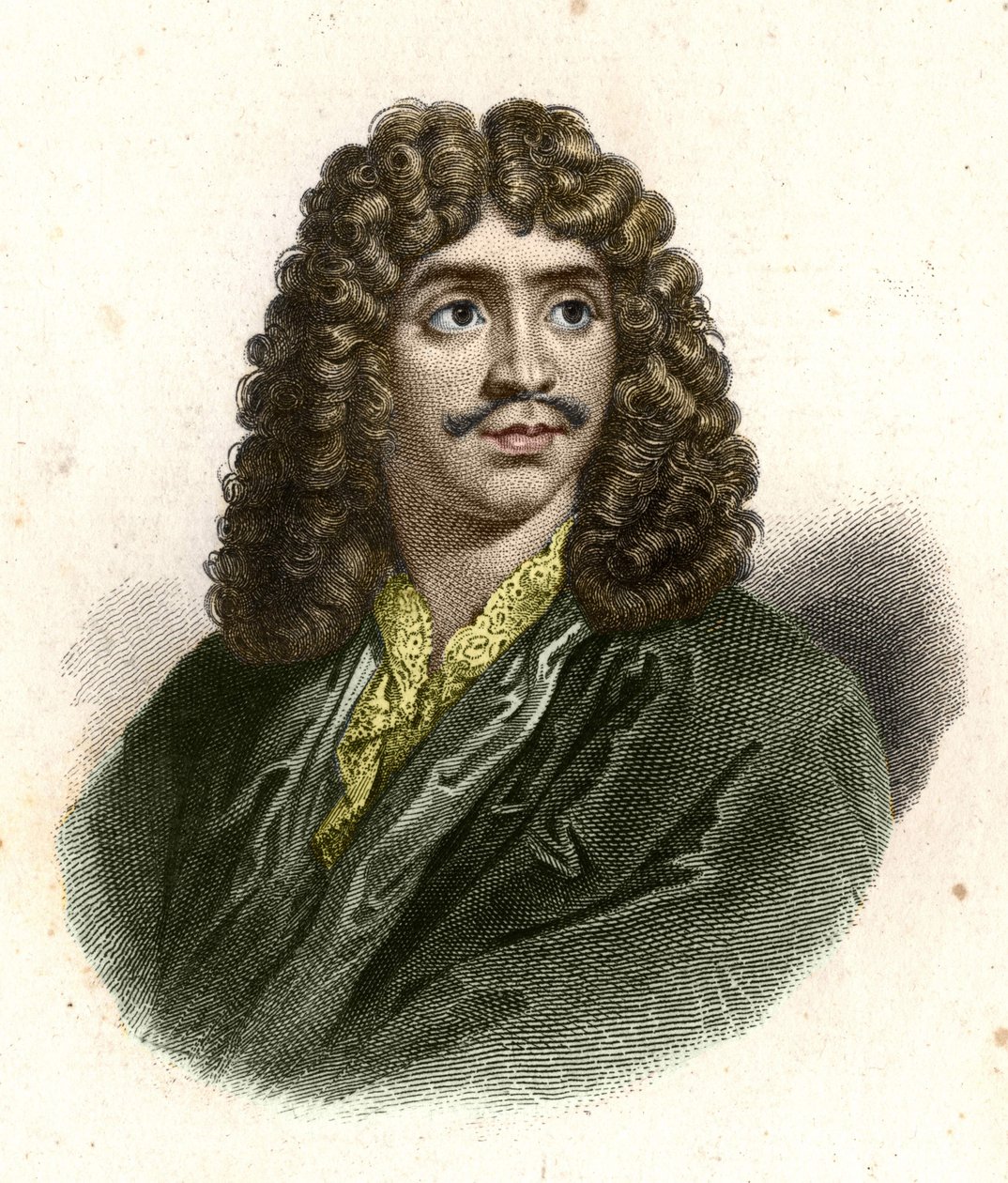 Jean Baptiste Poquelin dit Molière (1622 - 1673) gravado por Giraut. de Eugene Giraud