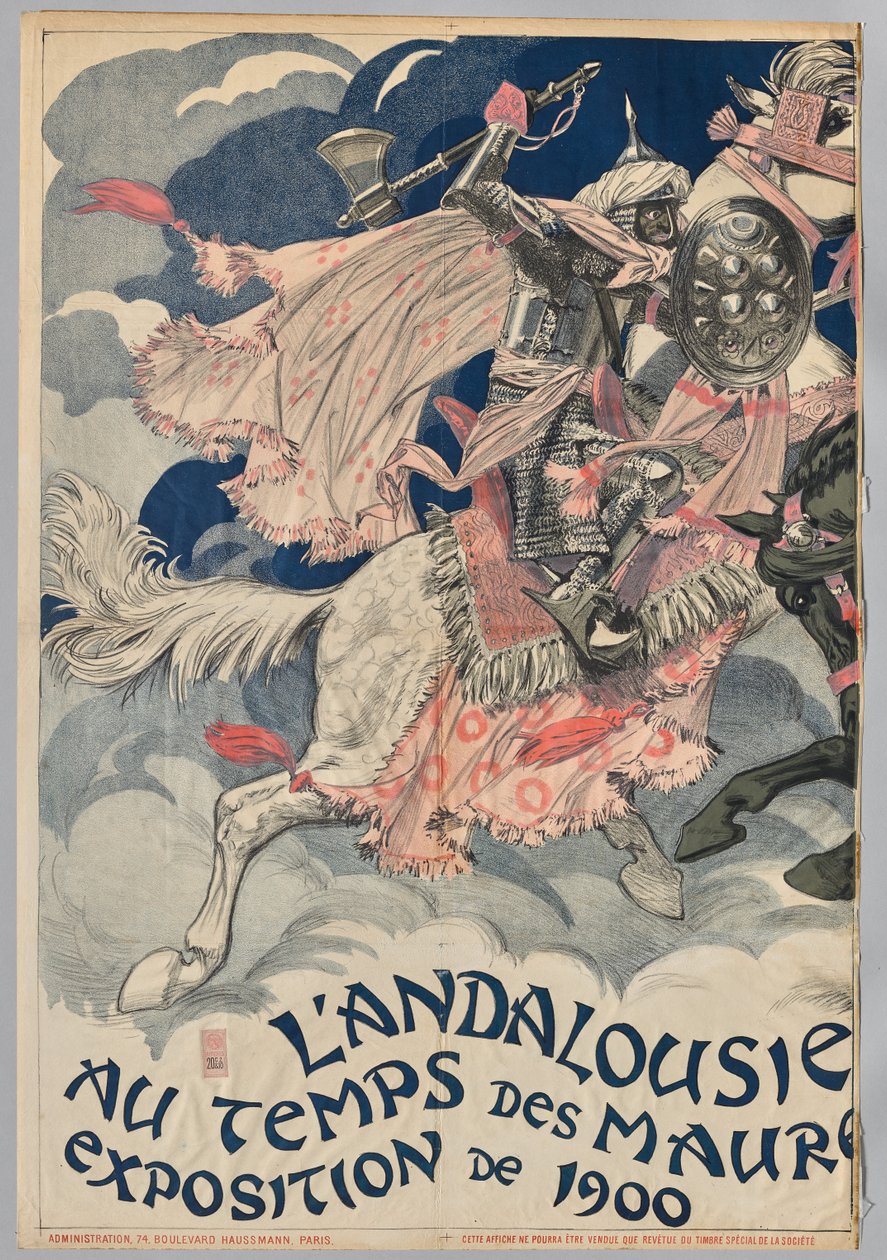 Andaluzia no Tempo dos Mouros (lado esquerdo) de Eugene Grasset