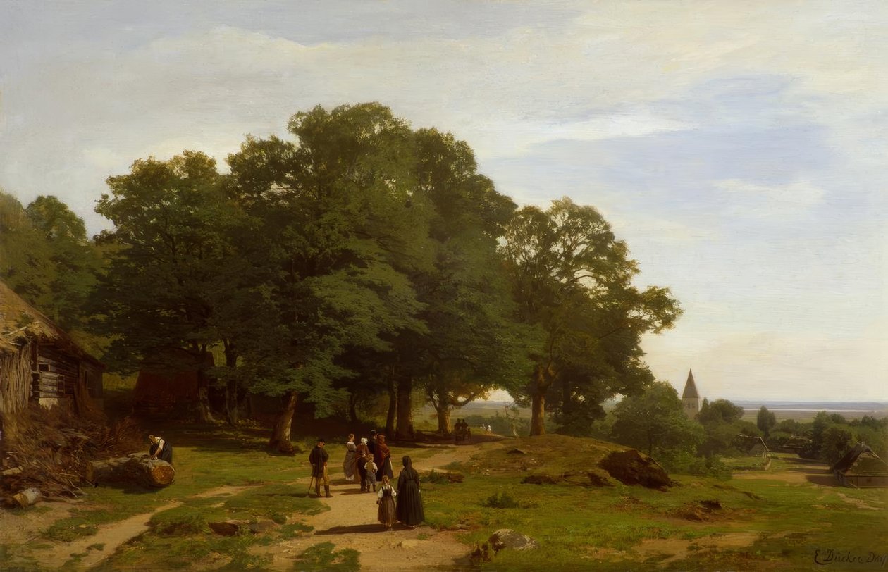 E.Dücker, assistência à igreja de Eugene Gustav Dücker