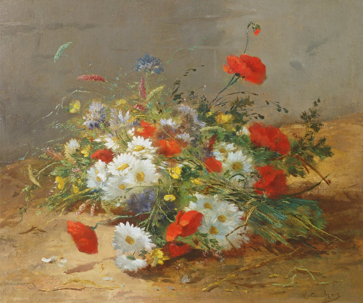 Estudo da flor de Eugene Henri Cauchois