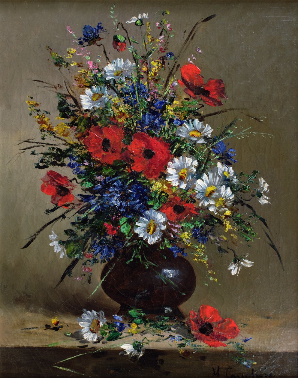 Papoulas e Margaridas de Eugene Henri Cauchois