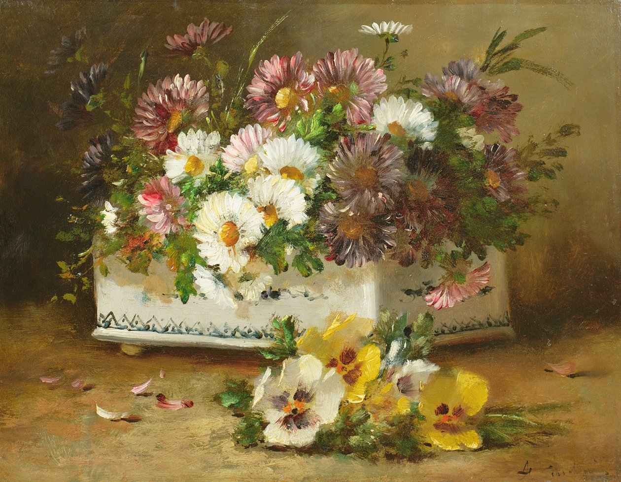 Ainda vida de flores de Eugene Henri Cauchois