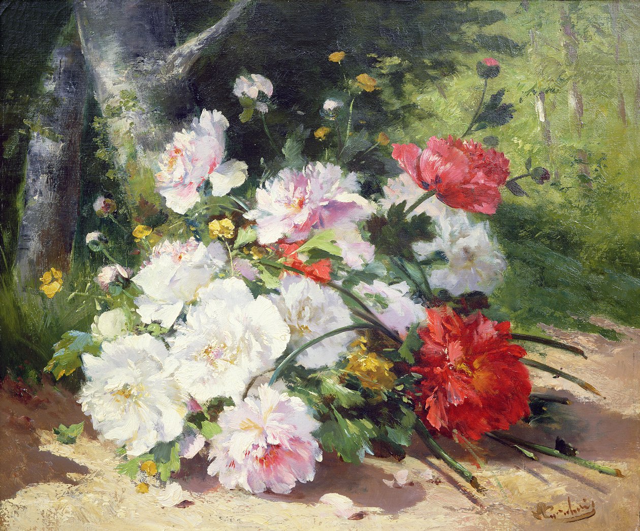 Ainda vida de flores de Eugene Henri Cauchois