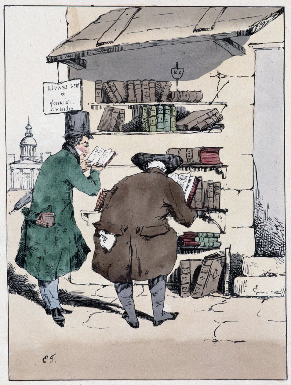 Livraria, rue de Sandstone no Bairro Latino - em "Souvenirs d