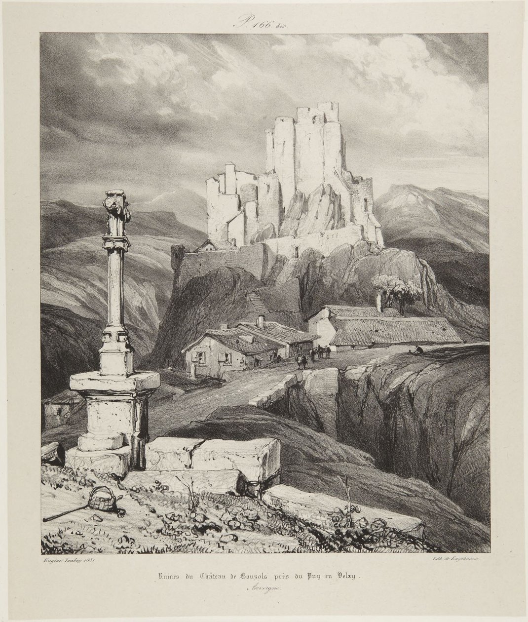 Castelo de Bouzals de Eugene Isabey