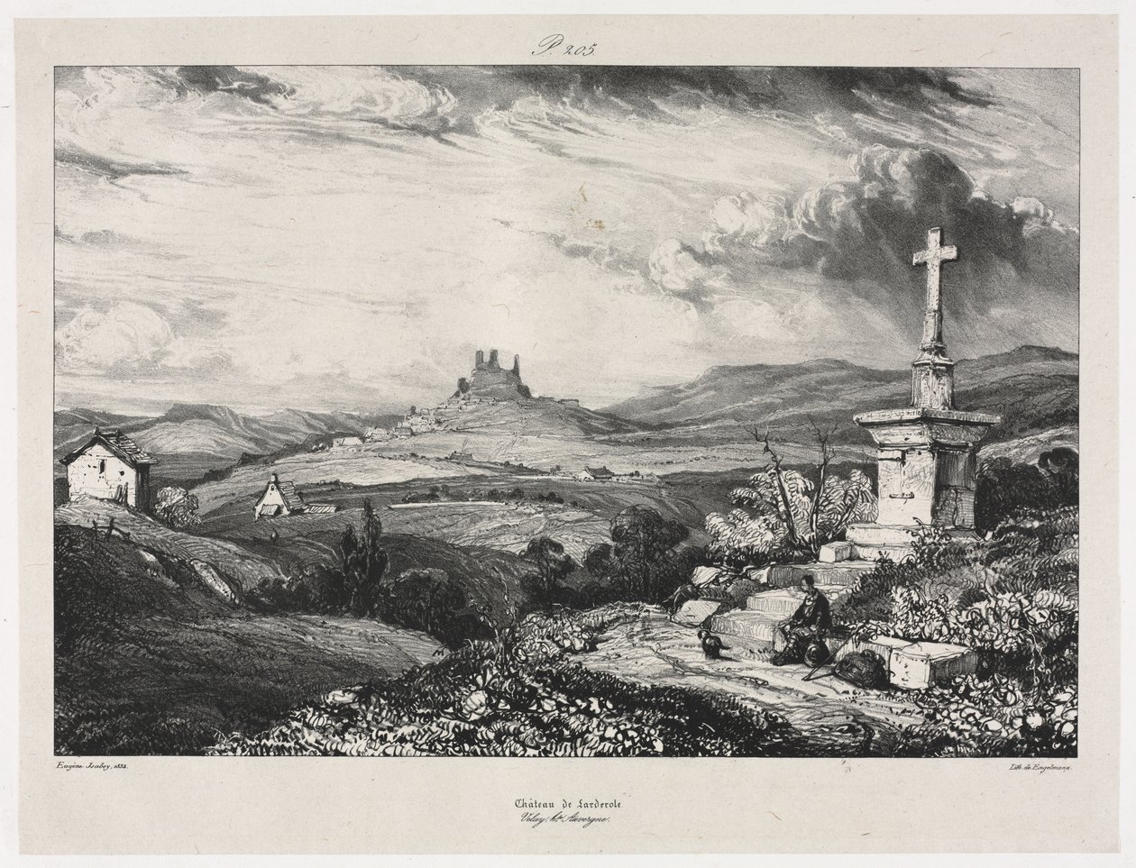 Castelo Larderole de Eugene Isabey