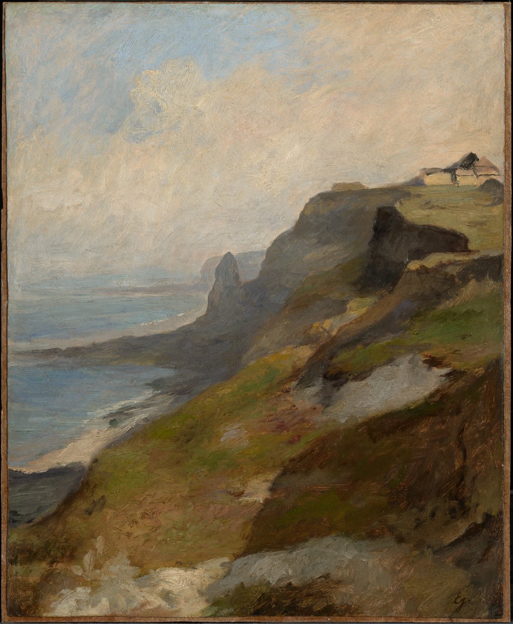 Falésias da Normandia de Eugene Isabey