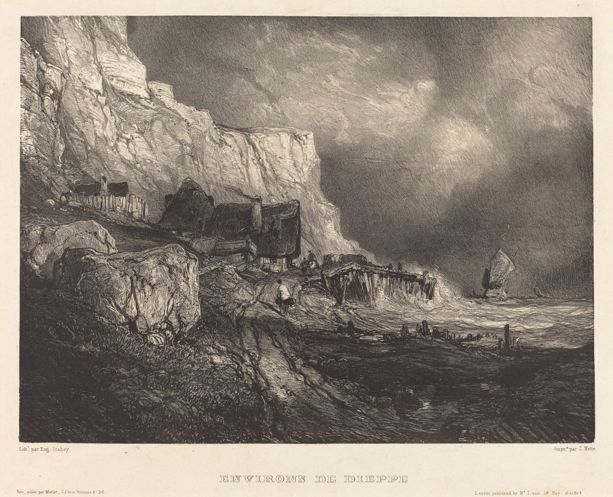 Arredores de Dieppe de Eugene Isabey