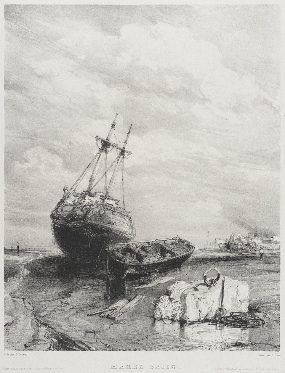 Maré baixa de Eugene Isabey