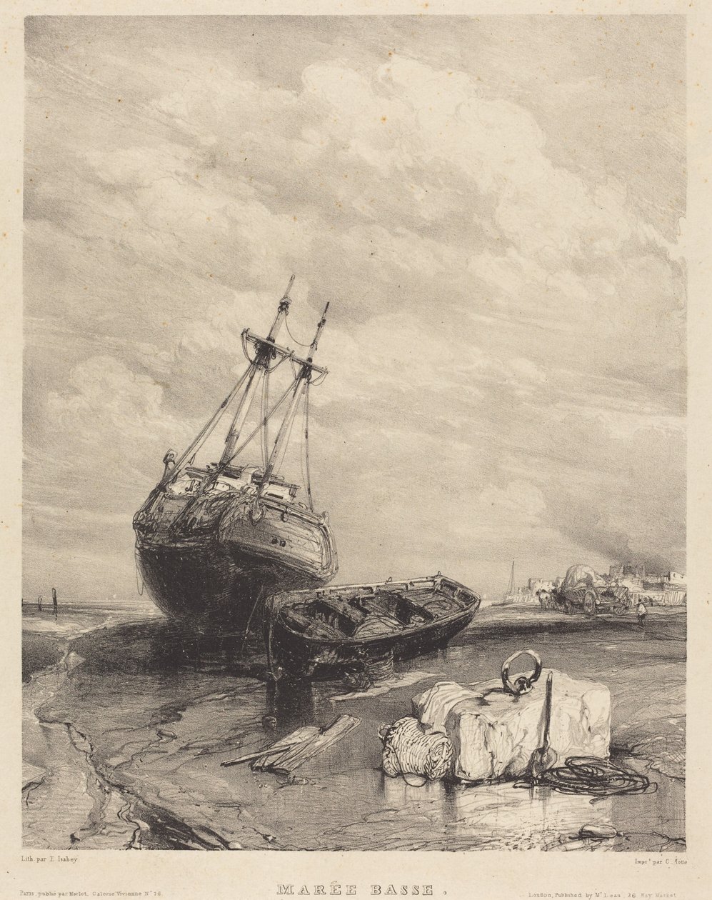 Maré Baixa de Eugene Isabey