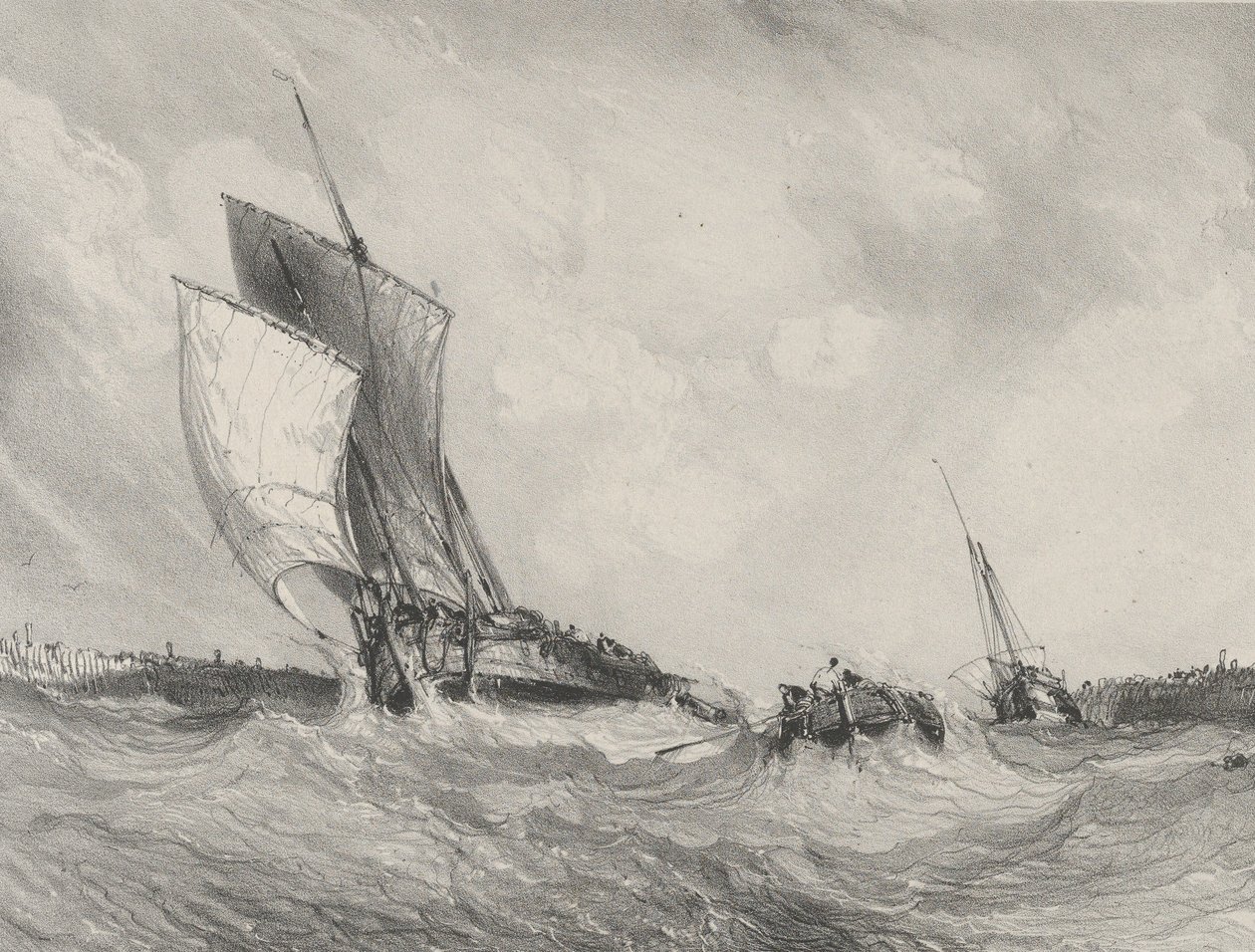 Regresso ao Porto, 1833. de Eugene Isabey