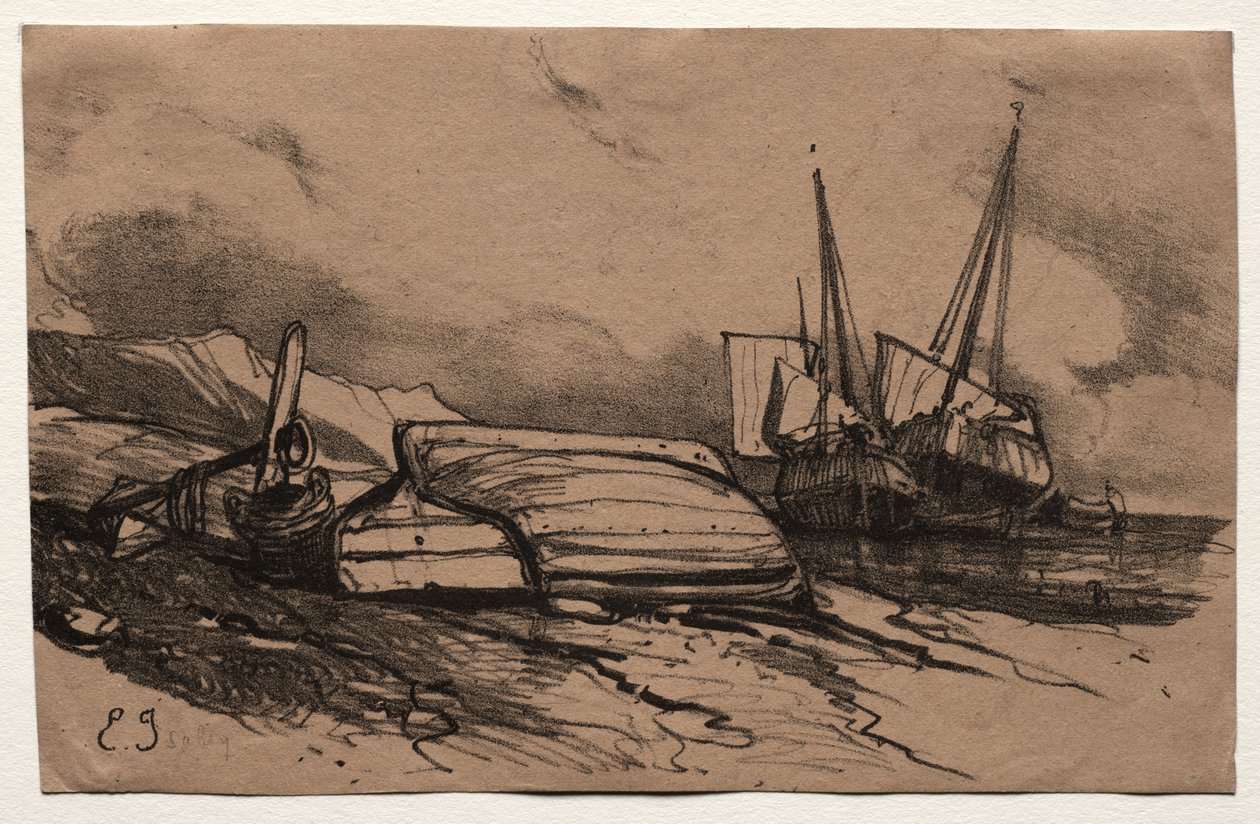 Seis fuzileiros navais de Eugene Isabey