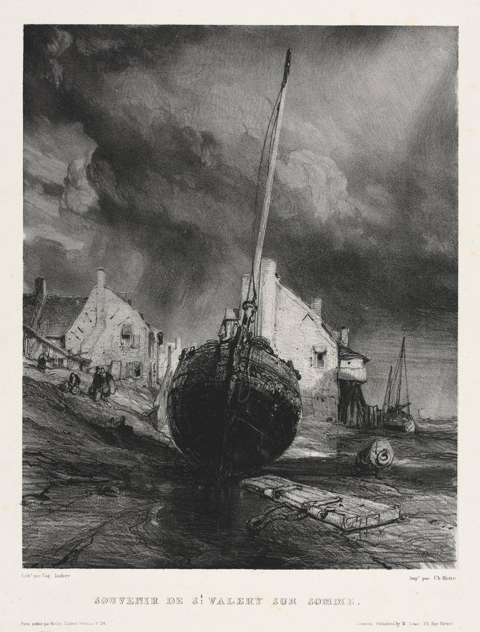 Seis fuzileiros navais: Memória de São Valery sur Somme, 1833. de Eugene Isabey