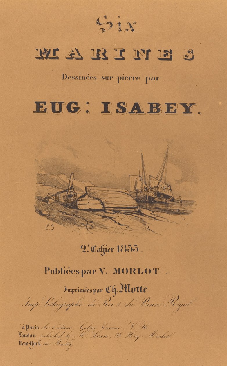 Seis fuzileiros navais de Eugene Isabey