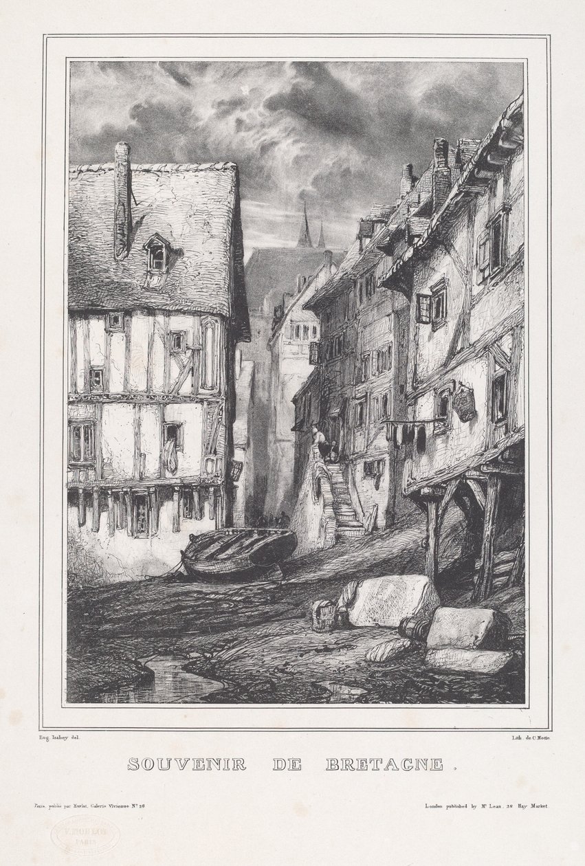 lembrança da Bretanha de Eugene Isabey