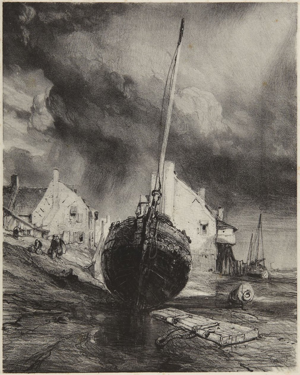 Memórias de St. Valery-sur-Somme de Eugene Isabey