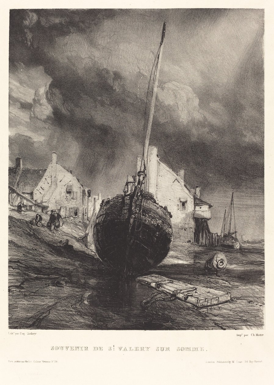 Souvenir de St. Valéry sur Somme de Eugene Isabey