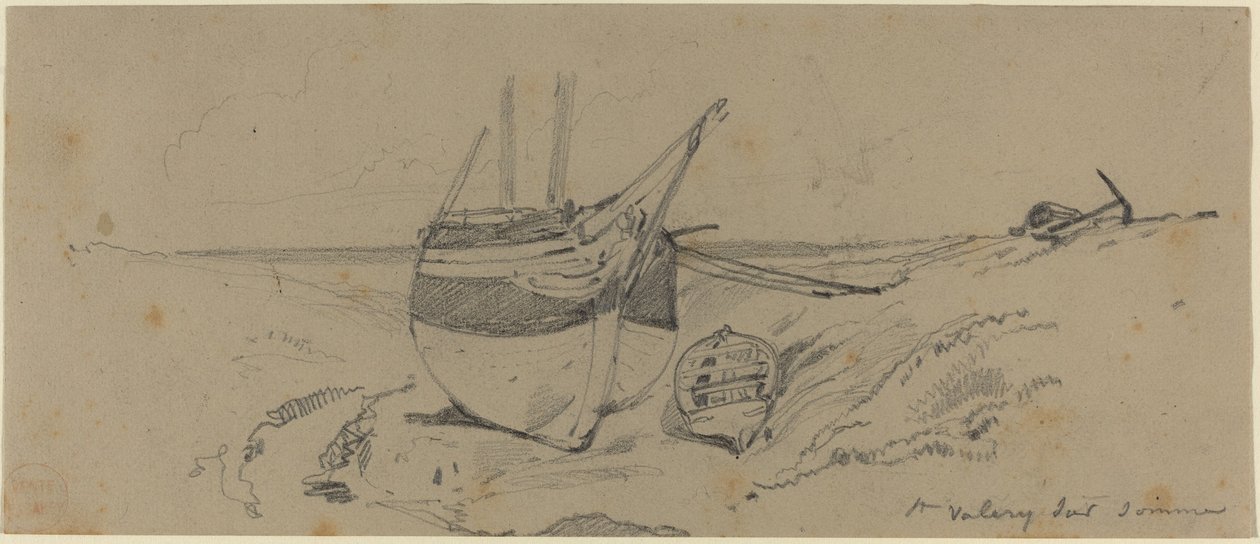 St. Valery sur Somme de Eugene Isabey